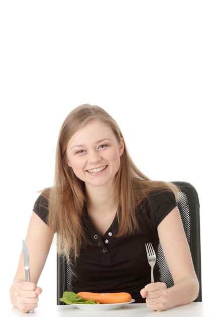 Улыбка после ужина